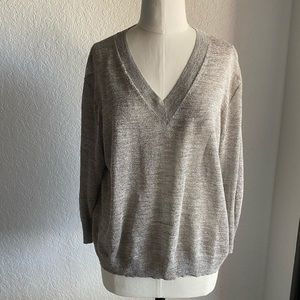 Jcrew metallic sheer sweater